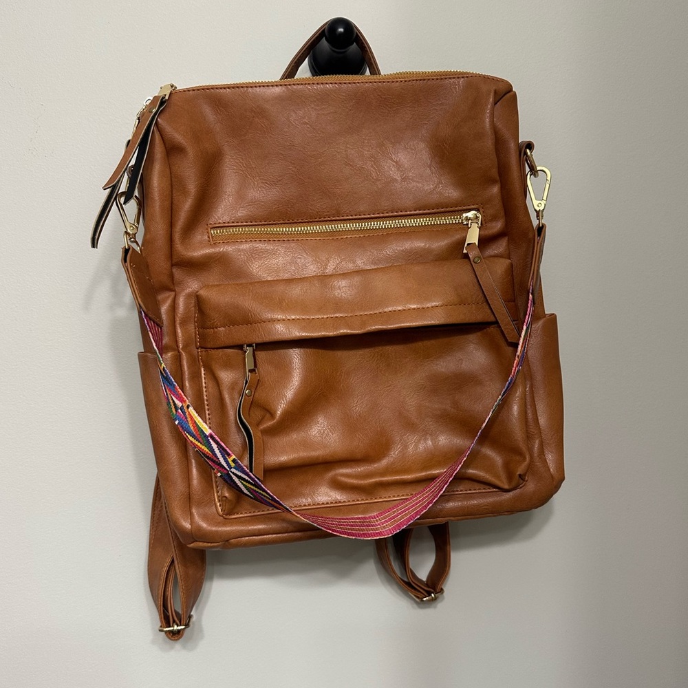 Brown Backpack/Purse - image 1